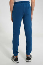 تنزيل الصورة على معرض الصور، Redtag-Indigo-Pique-Active-Pants-Joggers-Senior-Boys-9 to 14 Years