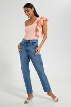 تنزيل الصورة على معرض الصور، Redtag-Lt-Wash-Mom-Fit-Jeans-Jeans-Skinny-Fit-Women's-