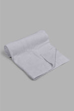 Load image into Gallery viewer, Redtag-Light-Grey-Textured-Cotton-Beach-Towel-Beach-Towels-Home-Bathroom-