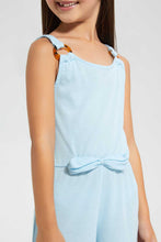 تنزيل الصورة على معرض الصور، Redtag-Sky-Blue-Solid-Jump-Suits-Jumpsuits-Girls-2 to 8 Years