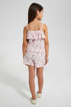 تنزيل الصورة على معرض الصور، Redtag-Pink-Aop-Jump-Suits-Jumpsuits-Girls-2 to 8 Years