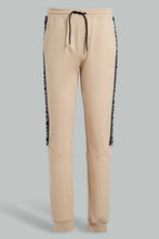 Load image into Gallery viewer, Redtag-Beige-Side-Tape-Active-Pants-Joggers-Senior-Boys-9 to 14 Years