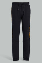 Load image into Gallery viewer, Redtag-Black-Side-Tape-Active-Pants-Joggers-Senior-Boys-9 to 14 Years
