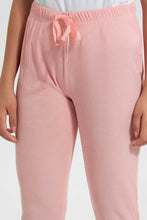 Load image into Gallery viewer, Redtag-Pale-Pink-Rib-Pyjama-Bottom-Leggings-Women's-