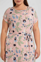 Load image into Gallery viewer, Redtag-Allover-Printed-Pink-Maxi-Dress-Dresses-Women's-