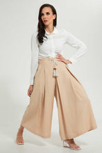 Load image into Gallery viewer, Redtag-Off-White-Collared-Blouse-Blouses--