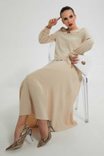 Load image into Gallery viewer, Redtag-Beige-Longsleeve-Blouse-Blouses--