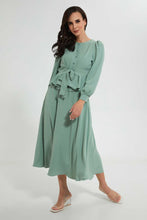 تنزيل الصورة على معرض الصور، Redtag-Green-Longsleeve-Blouse-Blouses--