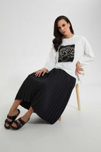 Load image into Gallery viewer, Redtag-Black-Longsleeve-Blouse-Blouses--