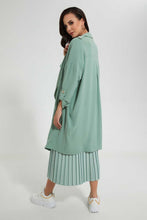 Load image into Gallery viewer, Redtag-Green-Collared-Open-Cardigan-Cardigans--