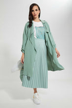 Load image into Gallery viewer, Redtag-Green-Collared-Open-Cardigan-Cardigans--