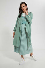Load image into Gallery viewer, Redtag-Green-Collared-Open-Cardigan-Cardigans--