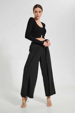 Load image into Gallery viewer, Redtag-Black-Longsleeve-Button-Front-Top-Tops-Women's-