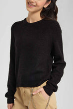 Load image into Gallery viewer, Redtag-Black-Basic-Pullover-Category:Pullovers,-Colour:Black,-Deals:New-In,-Filter:Senior-Girls-(9-to-14-Yrs),-GSR-Pullovers,-New-In-GSR-APL,-Non-Sale,-Section:Girls-(0-to-14Yrs),-TBL,-W22B-Senior-Girls-9 to 14 Years