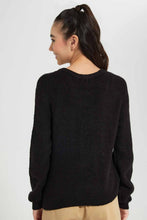 Load image into Gallery viewer, Redtag-Black-Basic-Pullover-Category:Pullovers,-Colour:Black,-Deals:New-In,-Filter:Senior-Girls-(9-to-14-Yrs),-GSR-Pullovers,-New-In-GSR-APL,-Non-Sale,-Section:Girls-(0-to-14Yrs),-TBL,-W22B-Senior-Girls-9 to 14 Years