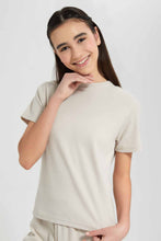 Load image into Gallery viewer, Redtag-Beige-High-Neck-Top-Category:Blouses,-Colour:Beige,-Deals:New-In,-Filter:Senior-Girls-(9-to-14-Yrs),-GSR-Blouses,-New-In-GSR-APL,-Non-Sale,-Section:Girls-(0-to-14Yrs),-W22A-Senior-Girls-9 to 14 Years