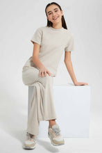 Load image into Gallery viewer, Redtag-Beige-High-Neck-Top-Category:Blouses,-Colour:Beige,-Deals:New-In,-Filter:Senior-Girls-(9-to-14-Yrs),-GSR-Blouses,-New-In-GSR-APL,-Non-Sale,-Section:Girls-(0-to-14Yrs),-W22A-Senior-Girls-9 to 14 Years