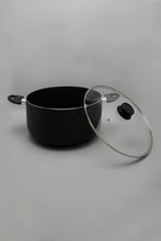 Load image into Gallery viewer, Black Aluminum Nonstick Dutch Oven With Glass Lid (30cm)