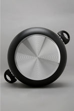 Load image into Gallery viewer, Black Aluminum Nonstick Dutch Oven With Glass Lid (30cm)