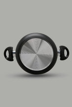 Load image into Gallery viewer, Black Aluminum Nonstick Dutch Oven With Glass Lid (18cm)