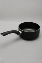 Load image into Gallery viewer, Black Aluminum Nonstick Saucepan With Glass Lid (18cm)