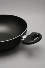 Load image into Gallery viewer, Black Aluminum Nonstick Wok Pan (24cm)