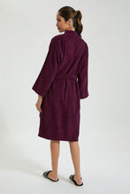 Load image into Gallery viewer, Purple Kimono Bathrobe