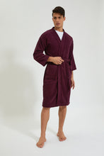 Load image into Gallery viewer, Purple Kimono Bathrobe