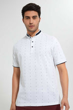 Load image into Gallery viewer, White Collar Polo Shirt