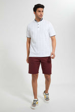 Load image into Gallery viewer, White Collar Polo Shirt
