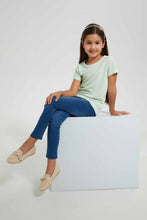 تنزيل الصورة على معرض الصور، Redtag-Blue-Slim-Jegging-Jeggings-Girls-2 to 8 Years
