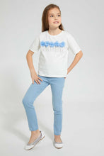 تنزيل الصورة على معرض الصور، Redtag-Blue-Slim-Jegging-Jeggings-Girls-2 to 8 Years
