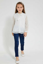 تنزيل الصورة على معرض الصور، Redtag-Indigo-Slim-Jegging-Jeggings-Girls-2 to 8 Years
