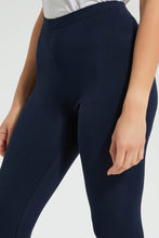 Load image into Gallery viewer, Redtag-Navy-Full-Length-Leggings-Leggings-Women&#39;s-
