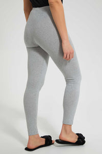 Redtag-Grey-Mélange-Legging-Leggings-Women's-