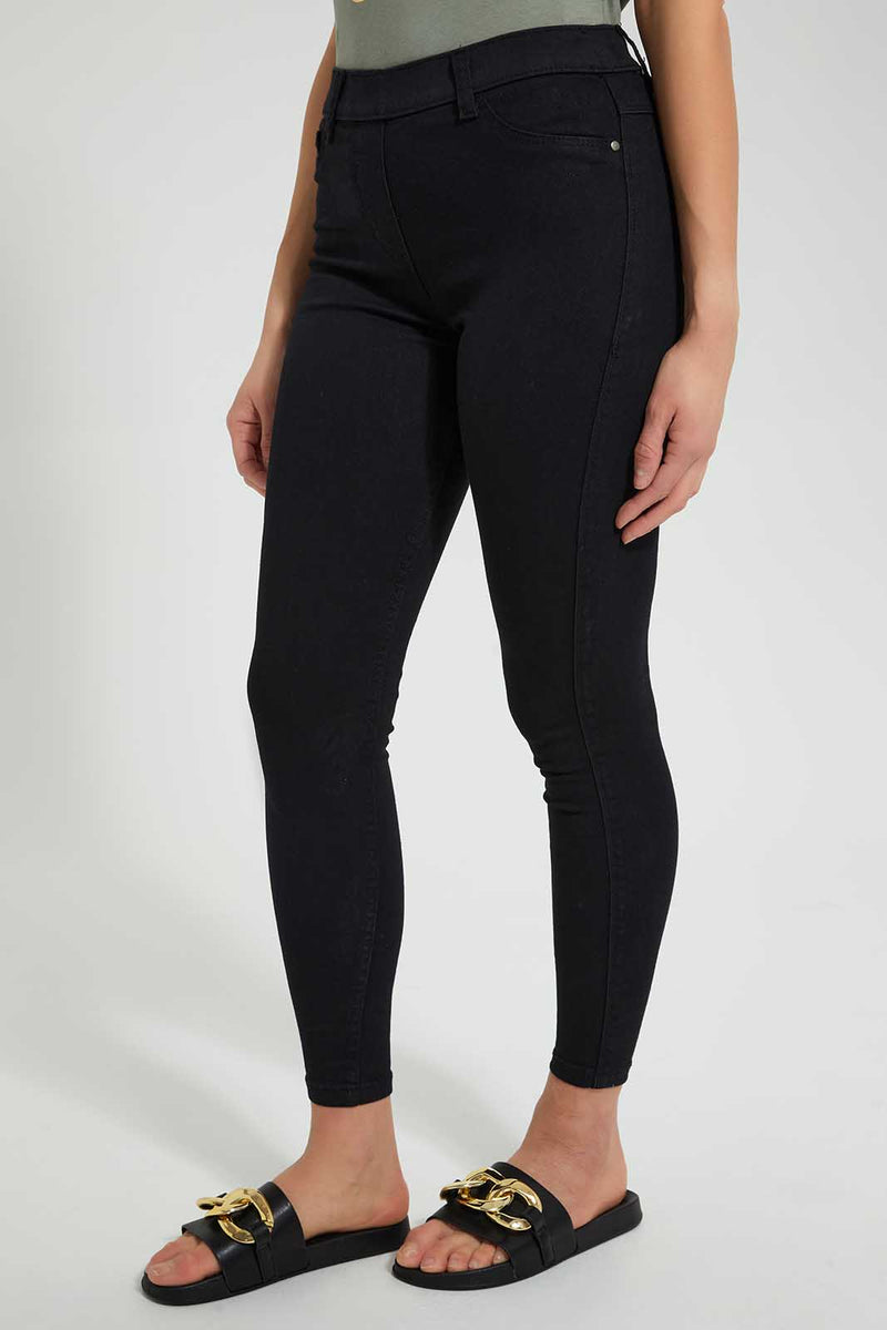 Redtag-Black-Skinny-Jegging-Jeggings-Women's-