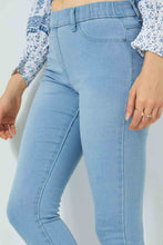 Load image into Gallery viewer, Blue Super-Skinny Fit Jegging
