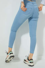 Load image into Gallery viewer, Blue Super-Skinny Fit Jegging
