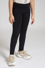 Load image into Gallery viewer, Black Plain Legging - REDTAG
