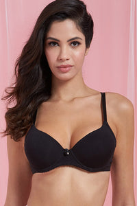 White/Black Padded T-Shirt Bra (Pack Of 2) - REDTAG