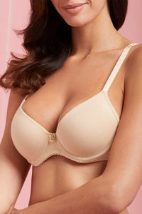 Beige/White Padded T-Shirt Bra (Pack Of 2) - REDTAG