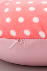 Pink Dotted Print Travel Neck Pillow