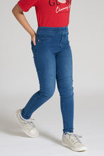 Load image into Gallery viewer, Blue Basic Jegging - REDTAG
