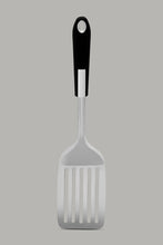 Load image into Gallery viewer, Silver Stainless Slotted Turner Spoon
