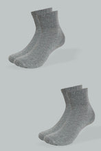 Load image into Gallery viewer, Redtag-Grey-Sports-Socks-(Pack-of-2)-365,-Colour:Grey,-Filter:Men&#39;s-Clothing,-Men-Socks,-Non-Sale-Men&#39;s-
