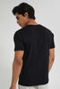 Redtag-Black-V-Neck-Basic-T-Shirt-V-Neck-Tees-Men's-