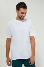 Load image into Gallery viewer, White Round Neck Basic T-Shirt
