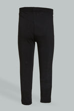 Load image into Gallery viewer, Black Diamond Embellished Legging
