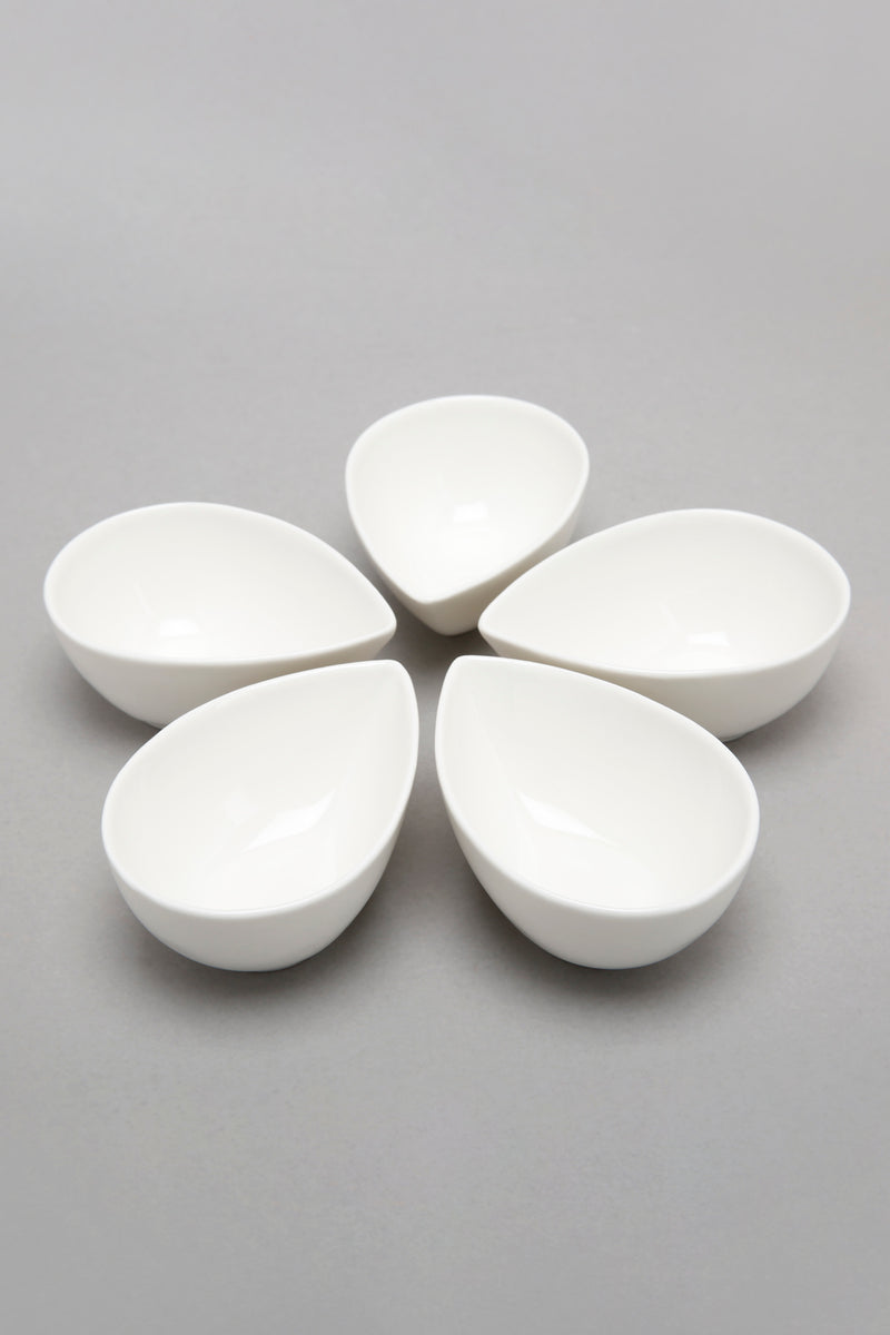 White Porcelain Bowl (5 Piece Set)