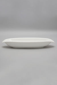 White Porcelain Oval Plate (3 Piece Set)